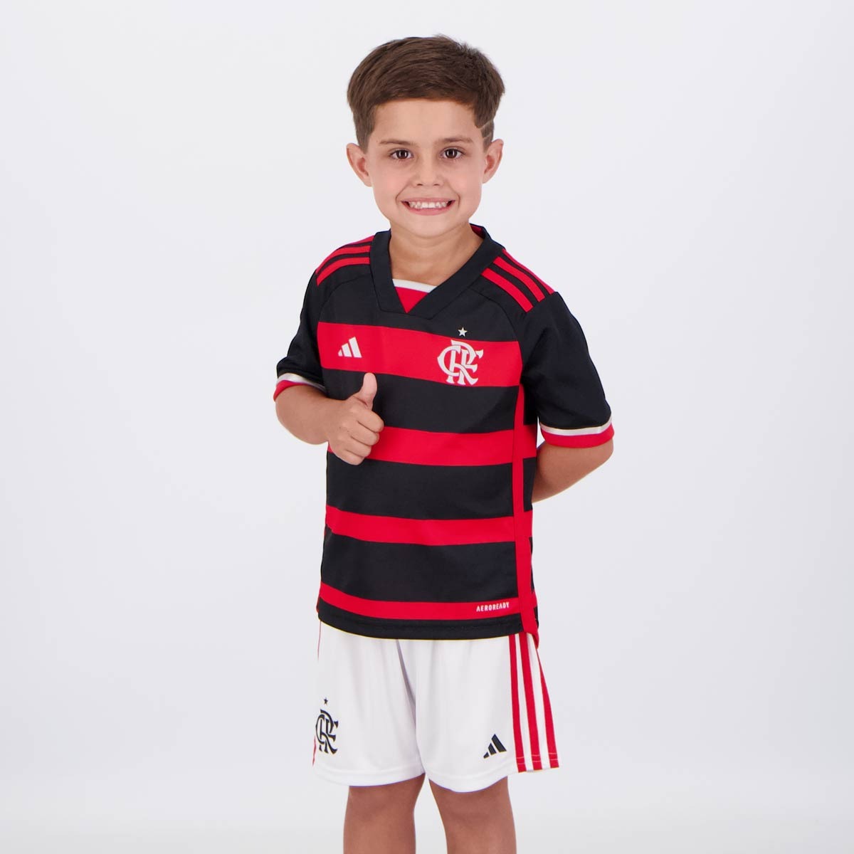 Conjunto Infantil Flamengo 2024/25 - Uniforme Casa - LOJA OFICIAL