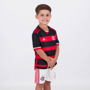 Conjunto Infantil Flamengo 2024/25 - Uniforme Casa - LOJA OFICIAL