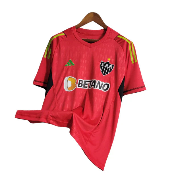 Camisa Galo Goleiro I 23/24 Torcedor Masculina - Vermelha com detalhes em preto