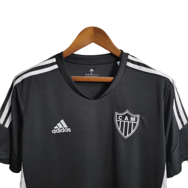 Camisa Galo I 22/23 Torcedor Masculina - Preta com detalhes em branco